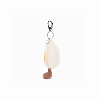 Jellycat Amuseables Happy Boiled Egg Bag Charm USA | 59680KBUF